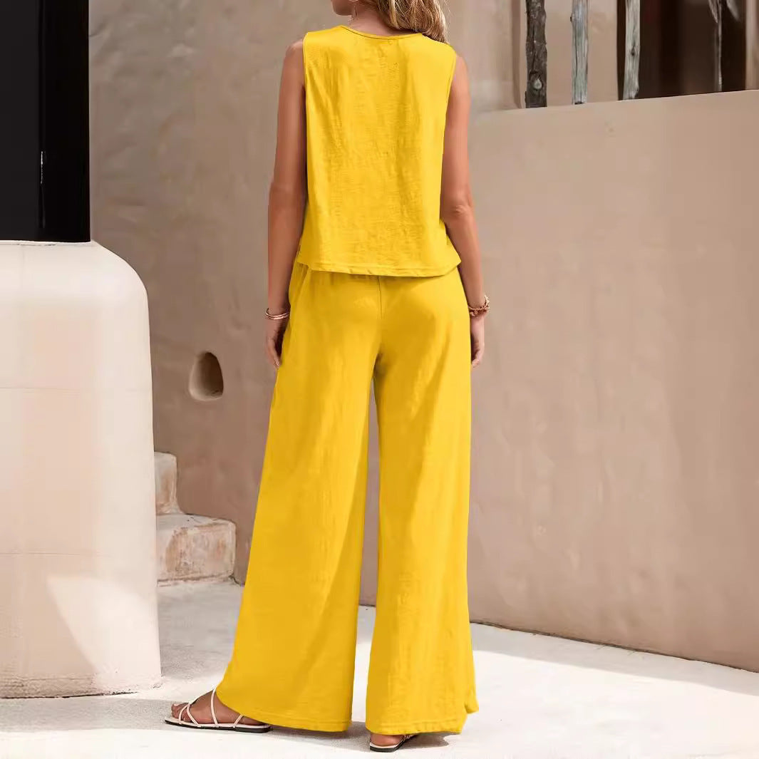 Relaxed Two-Piece Trouser Set