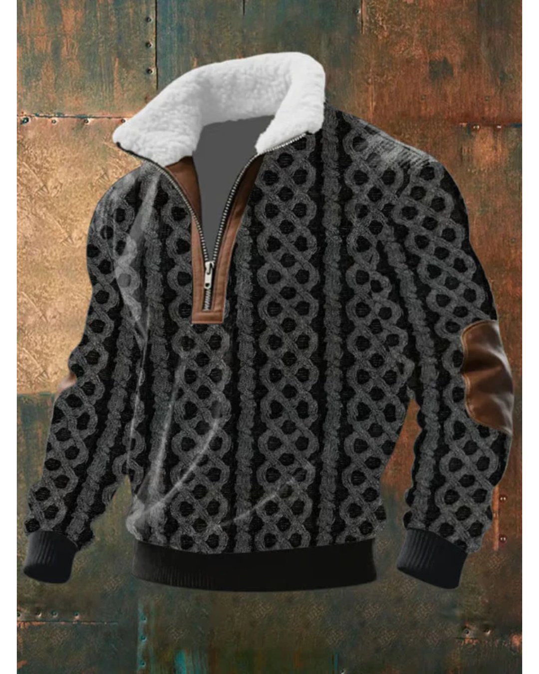 Men's Soft Knit Quarter Zip Sweater Modern Fit