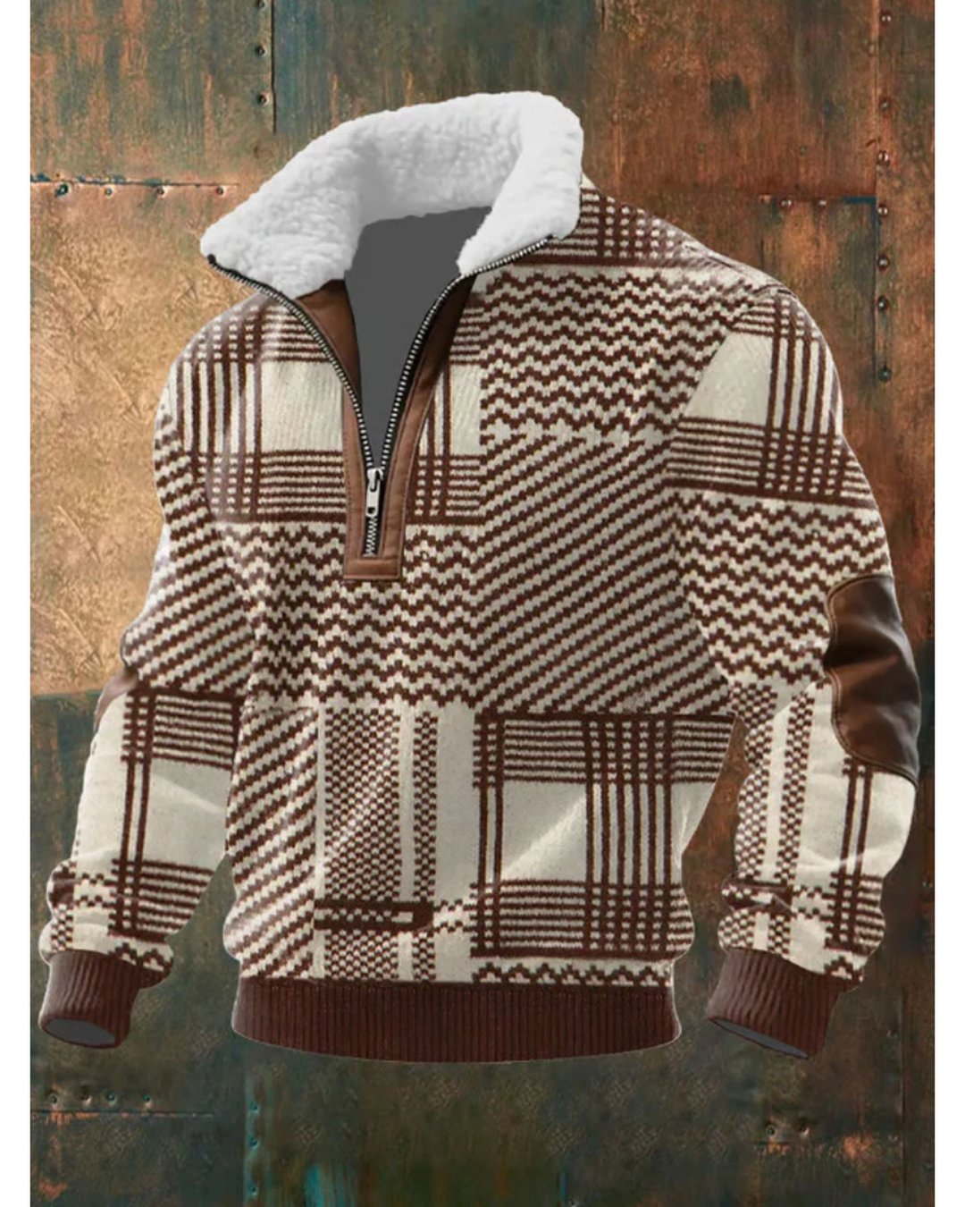 Men's Soft Knit Quarter Zip Sweater Modern Fit