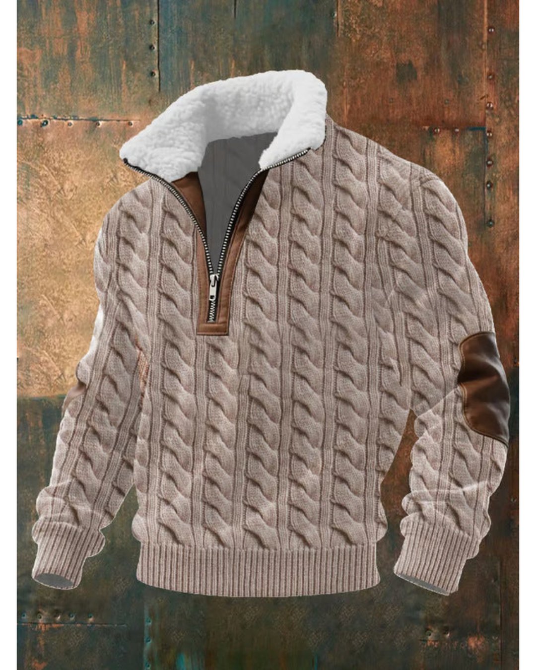 Men's Soft Knit Quarter Zip Sweater Modern Fit