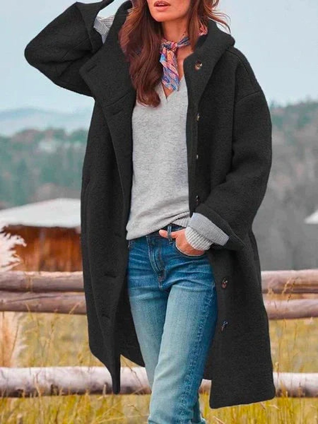 Women's Lightweight Hooded Winter Coat Tailored Fit