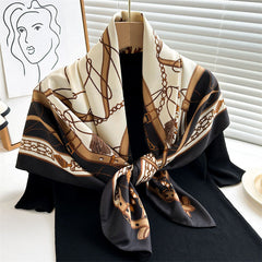 Baroque Print Silk Scarf