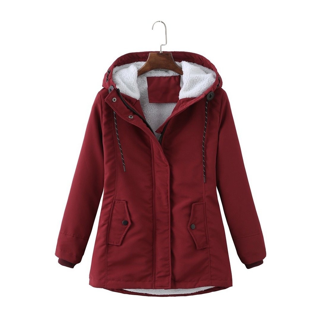 Women's Insulated Hooded Cold Weather Parka Coat
