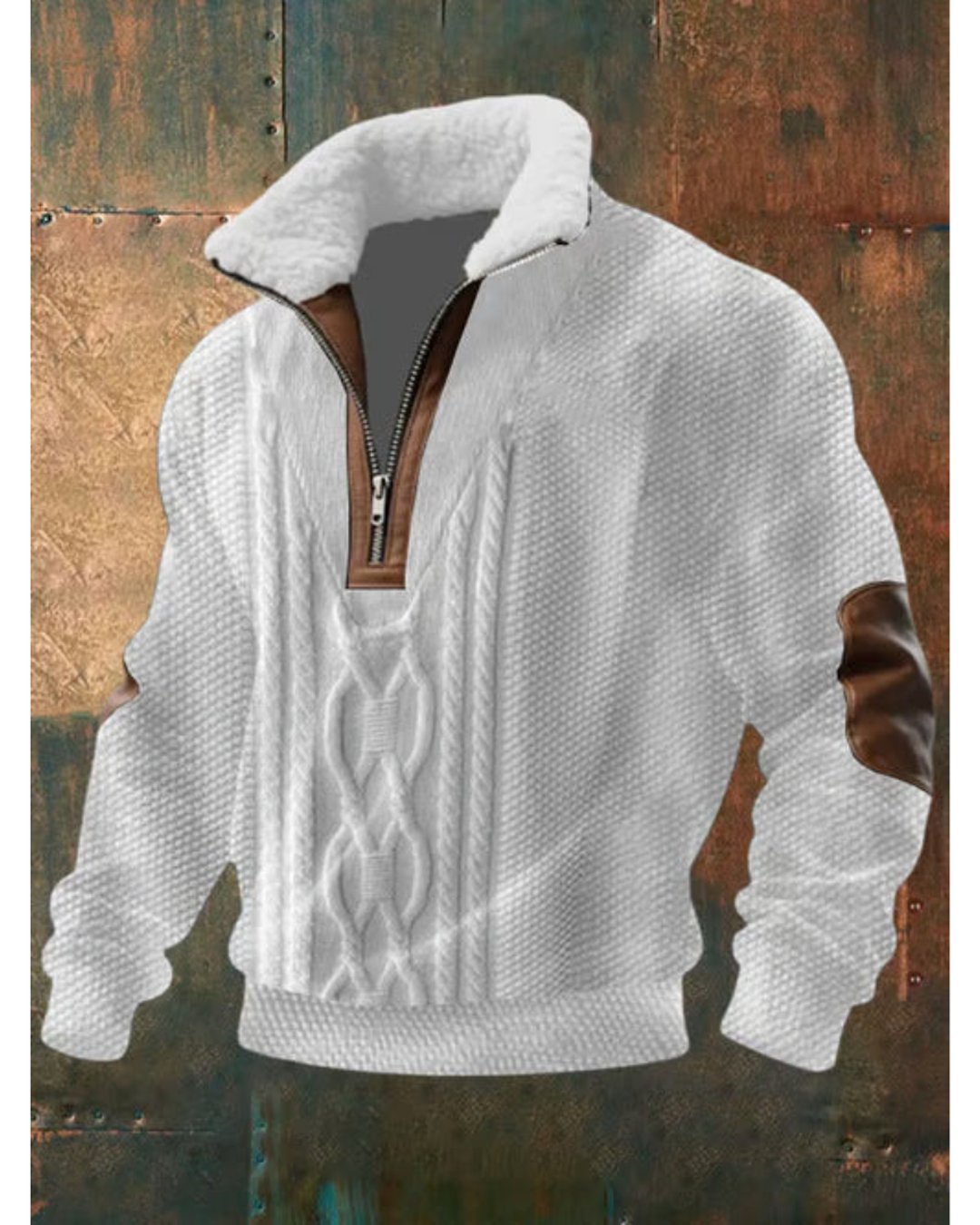 Men's Soft Knit Quarter Zip Sweater Modern Fit