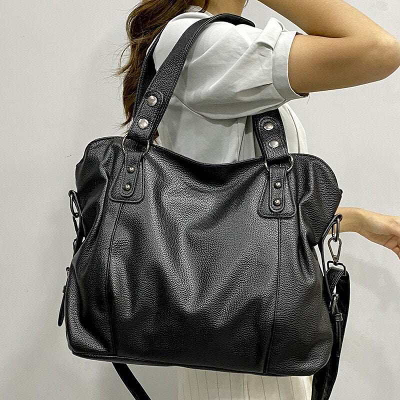 Soft Faux Leather Tote