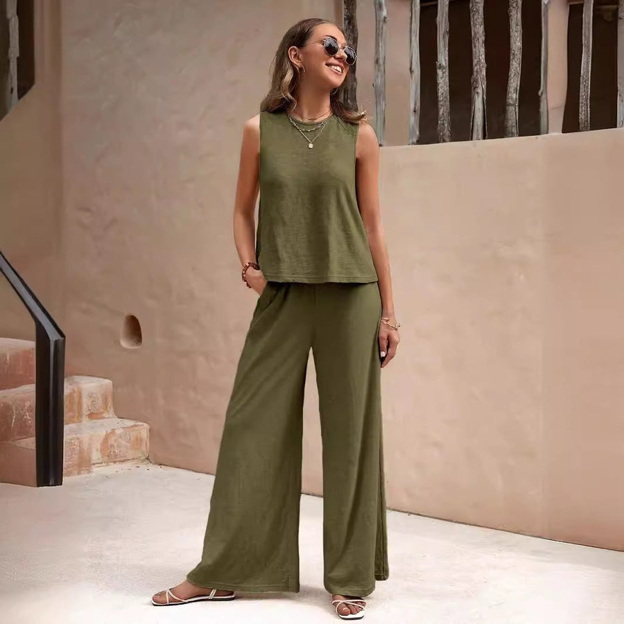 Relaxed Two-Piece Trouser Set