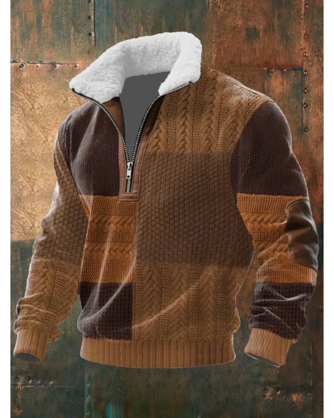 Men's Soft Knit Quarter Zip Sweater Modern Fit