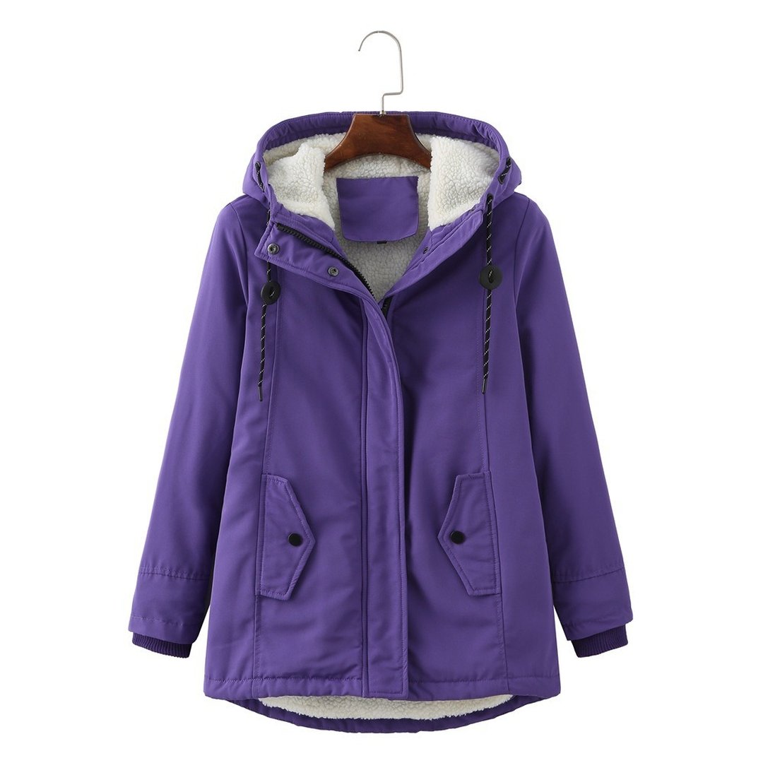 Women's Insulated Hooded Cold Weather Parka Coat
