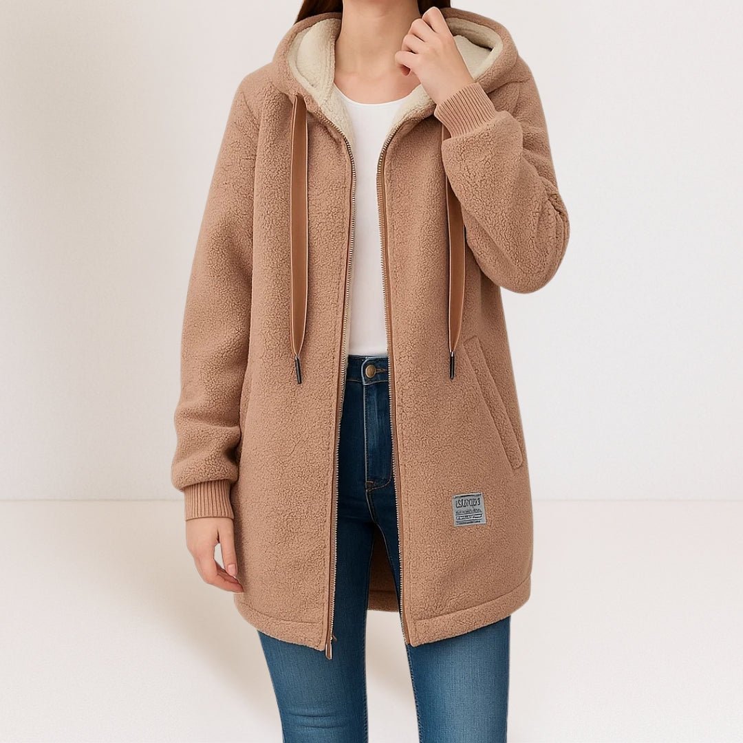 Women's Lightweight Brushed Fleece Hooded Jacket