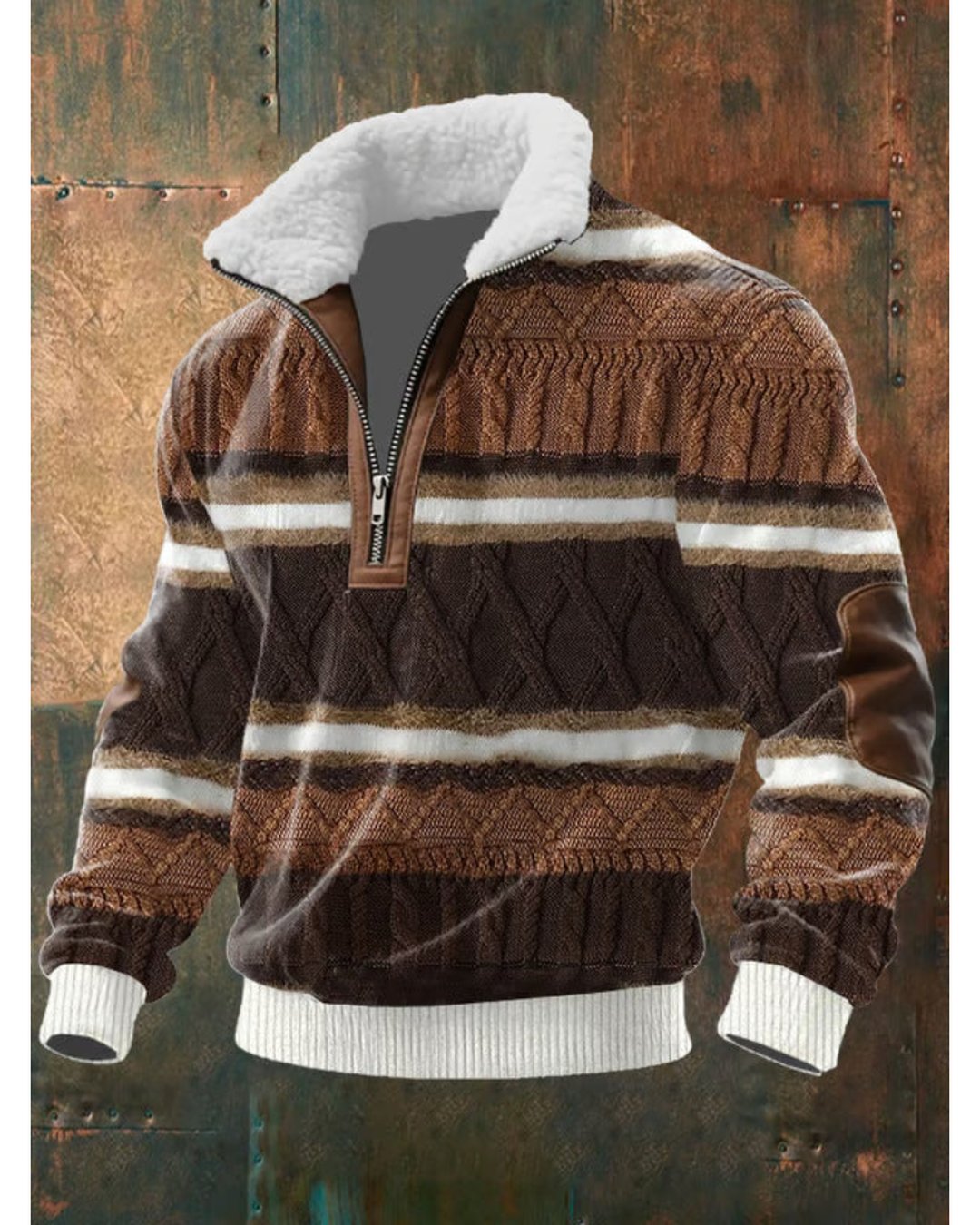Men's Soft Knit Quarter Zip Sweater Modern Fit