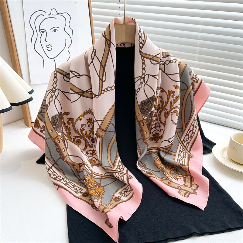 Baroque Print Silk Scarf