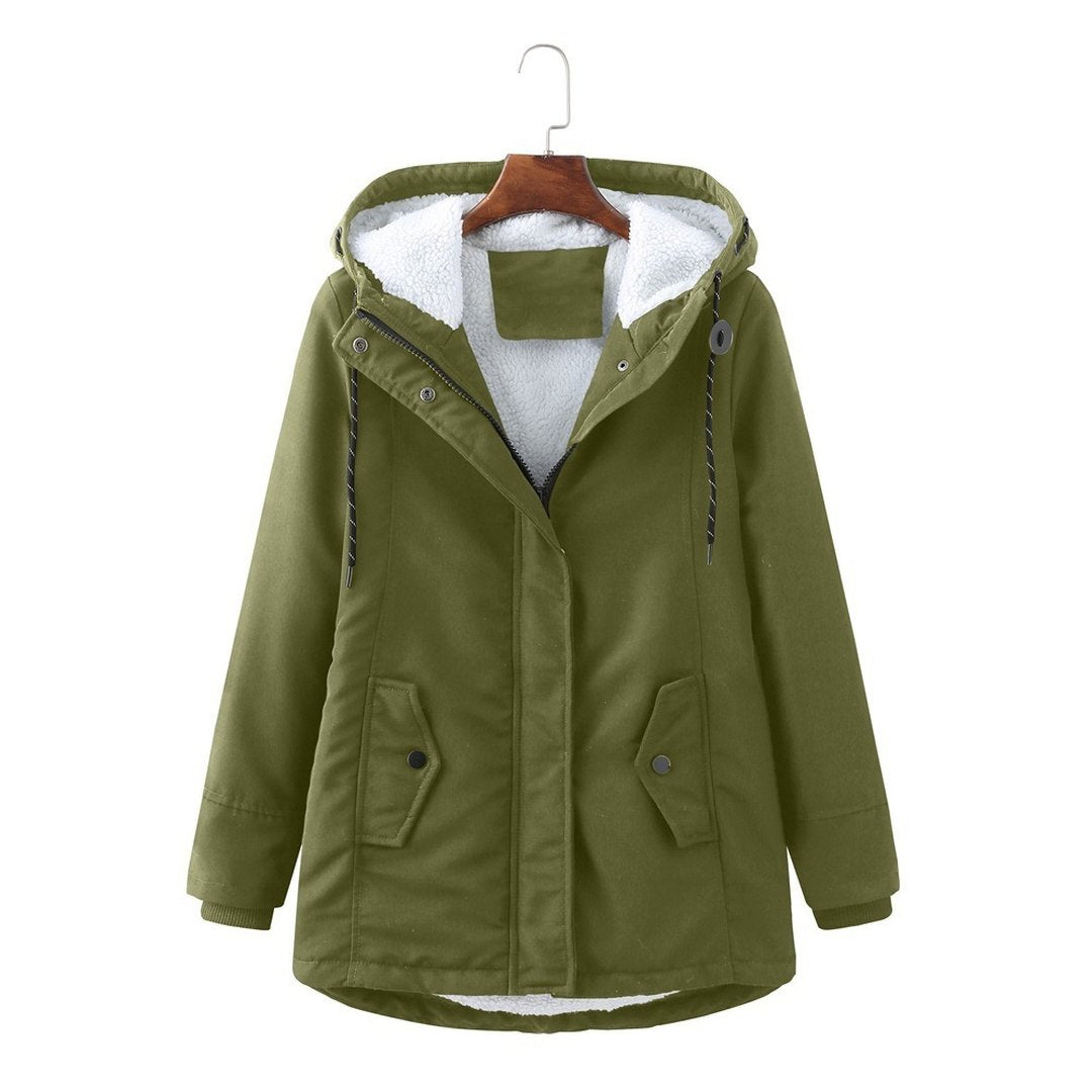 Women's Insulated Hooded Cold Weather Parka Coat