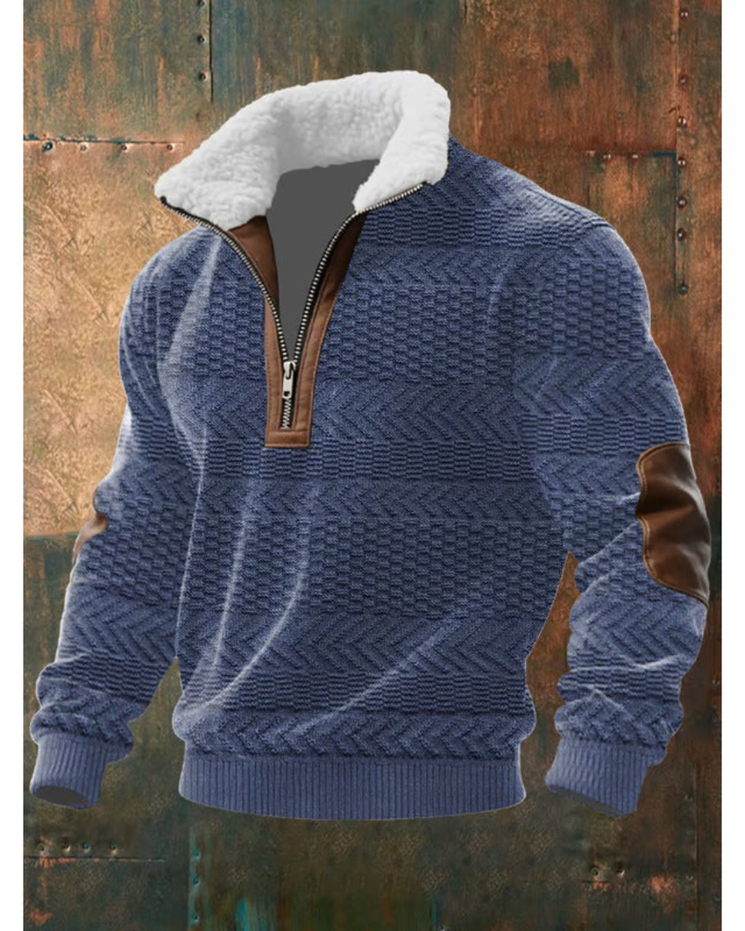 Men's Soft Knit Quarter Zip Sweater Modern Fit