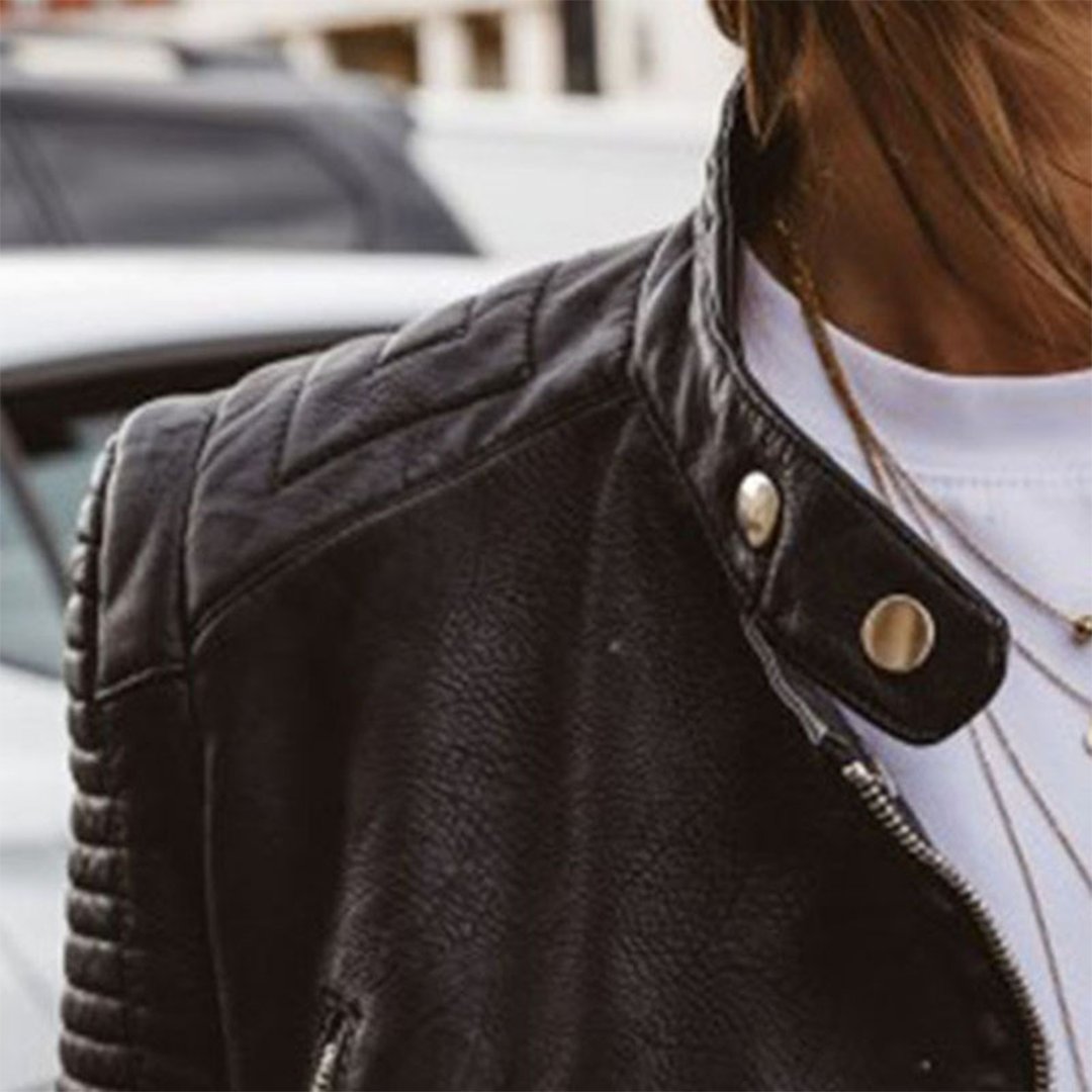 Women's Genuine Leather Timeless Classic Cut Jacket