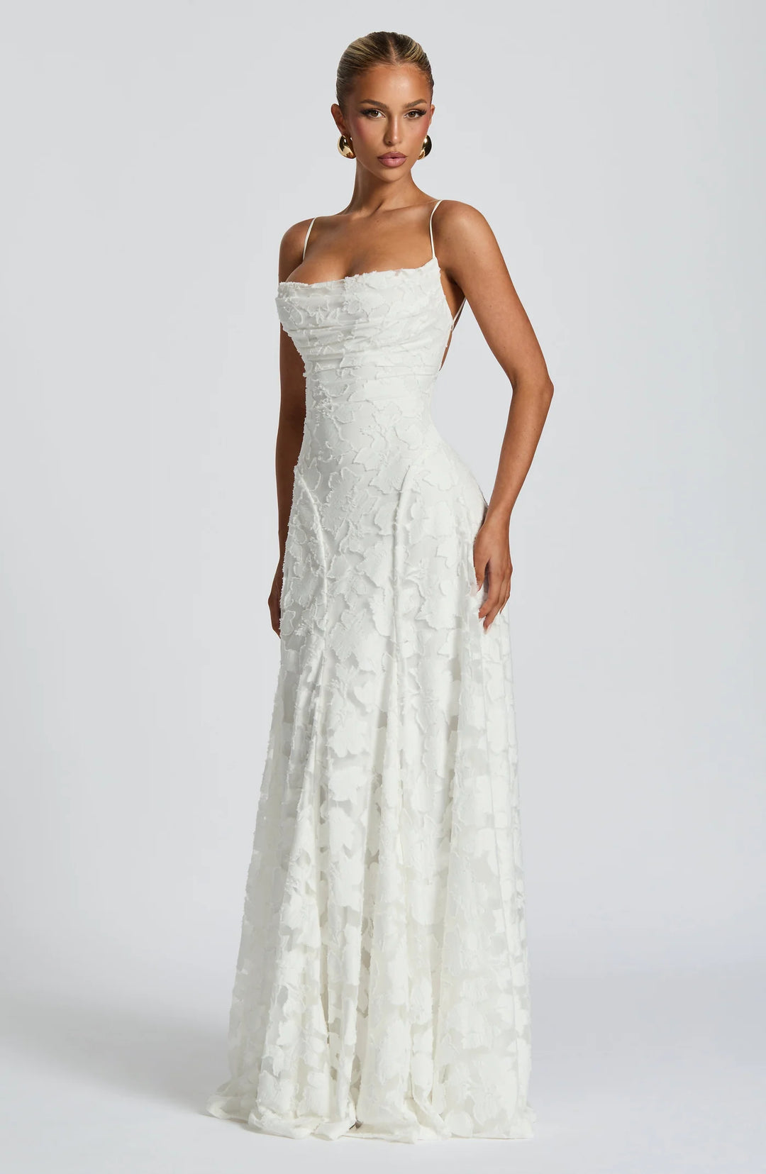 Floral Chiffon Maxi Dress