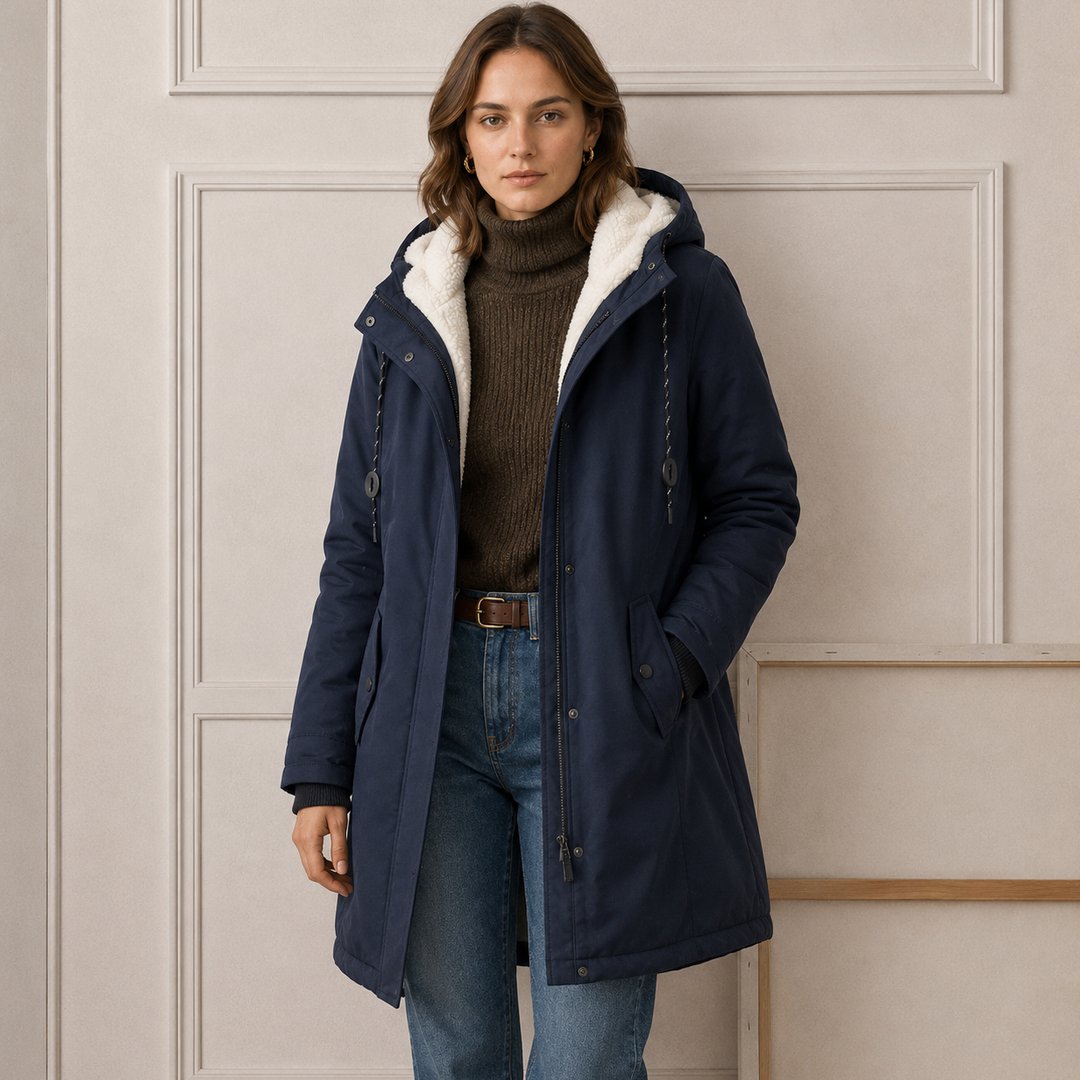 Women's Insulated Hooded Cold Weather Parka Coat