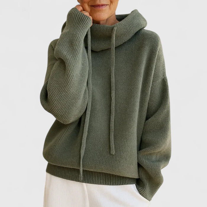 Virginia - Cozy Knit Hoodie