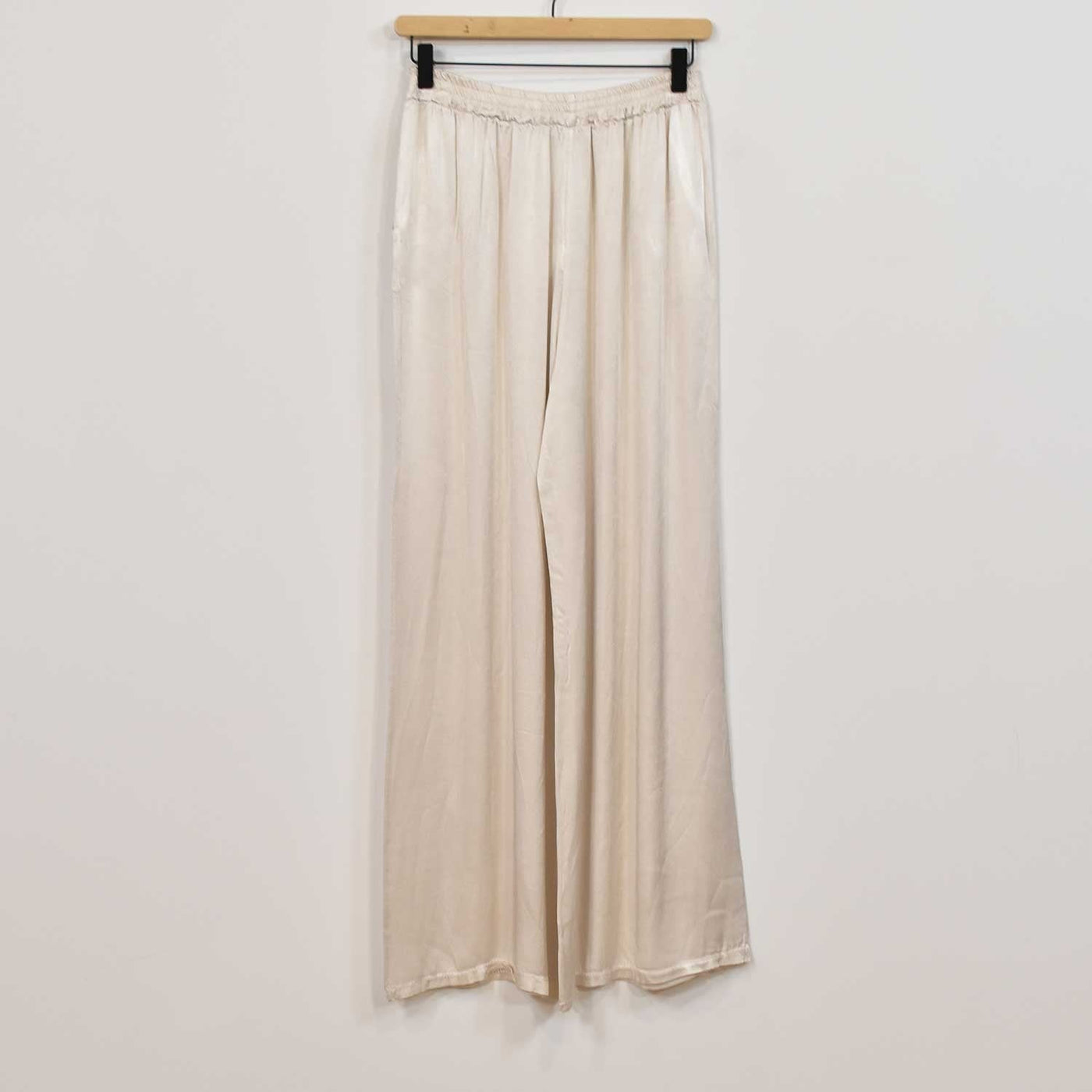 Satin Top and Wide-Leg Trouser Set