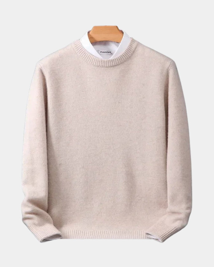 Men's Merino Crewneck Pullover Sweater Comfort Fit