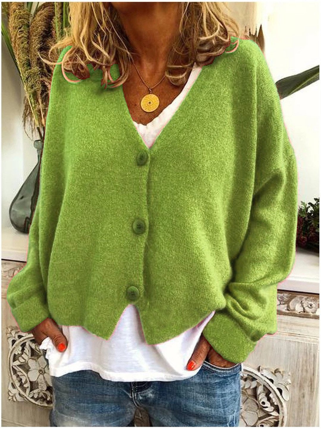 Women's Classic Draped Knit Layering Cardigan Sweater