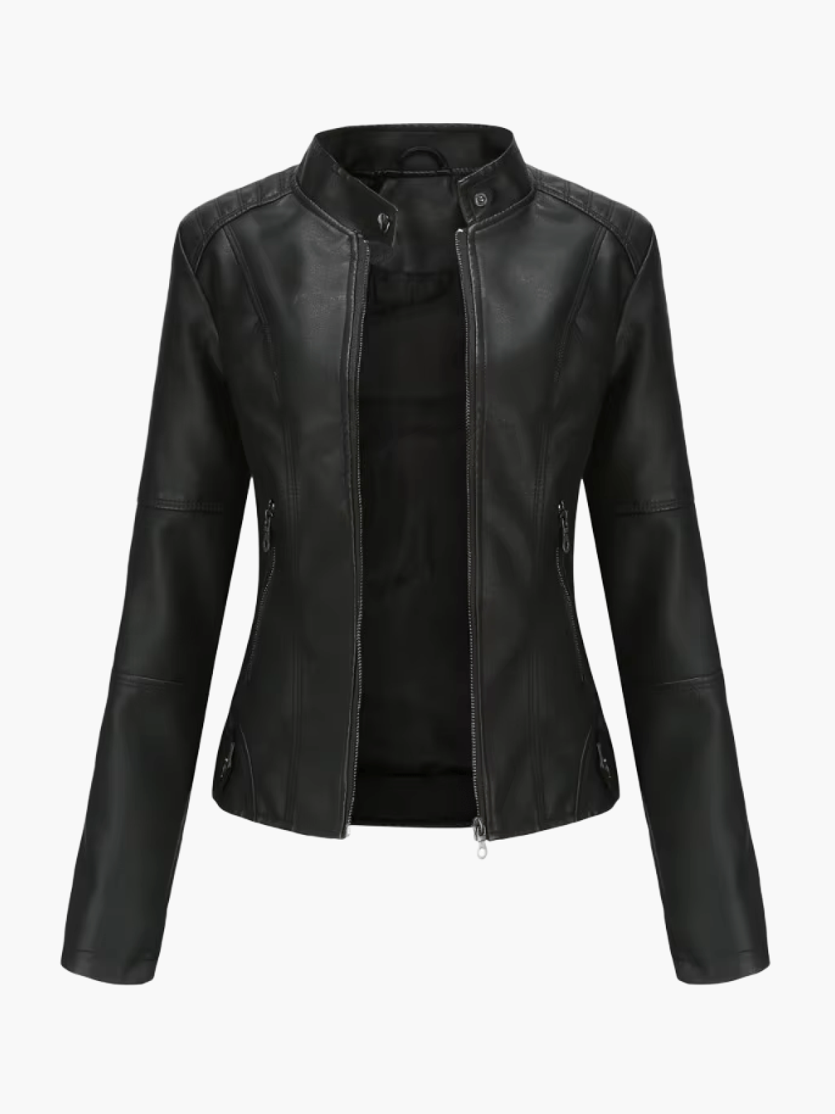 Women's Scratch Resistant Leather Jacket Tailored Fit