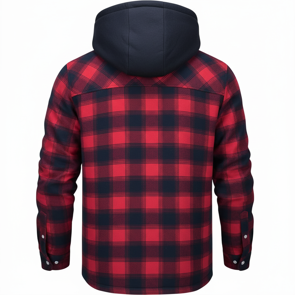 Men's Warm Wool Blend Zip Jacket Soft Lined