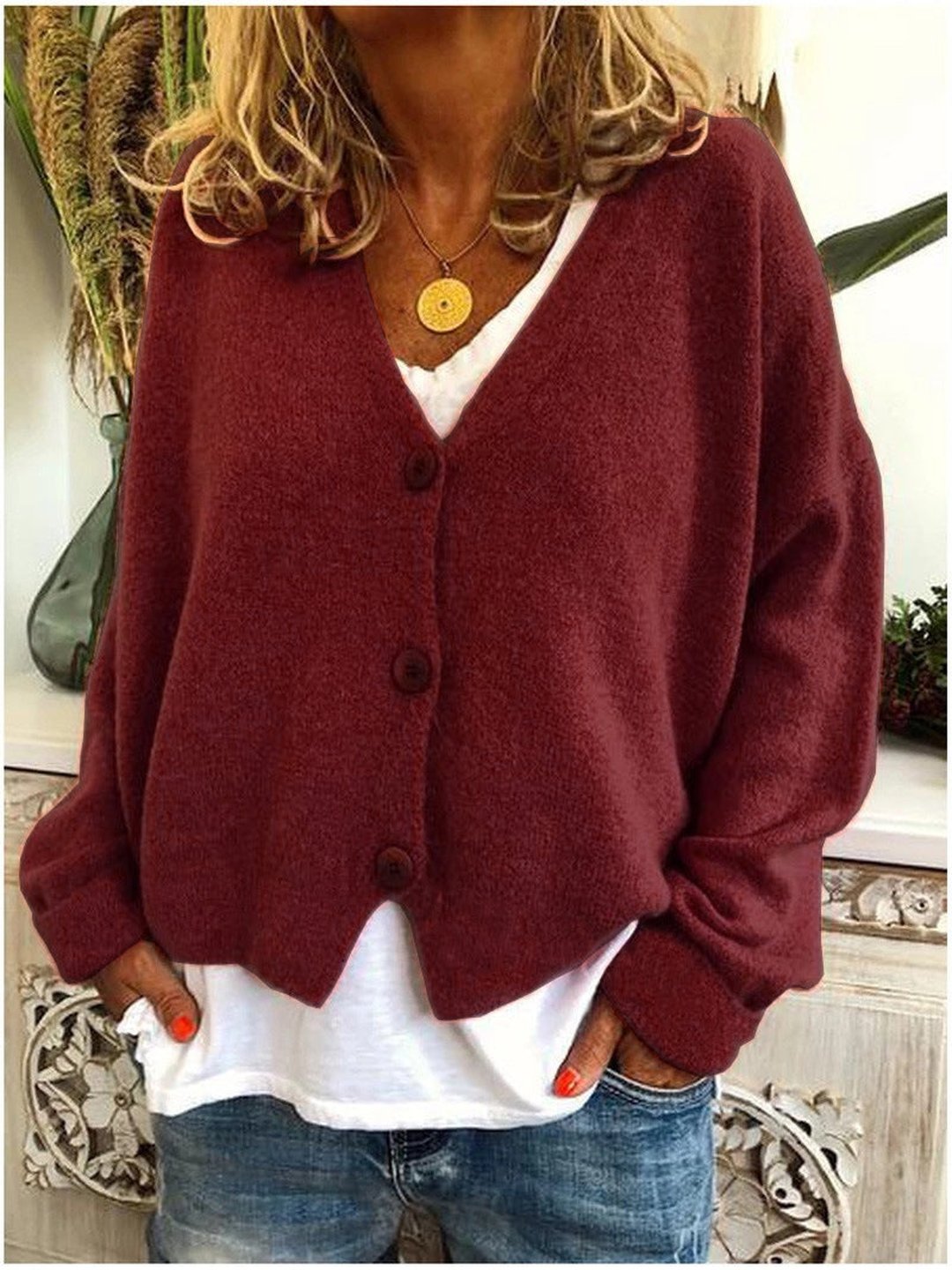 Women's Classic Draped Knit Layering Cardigan Sweater