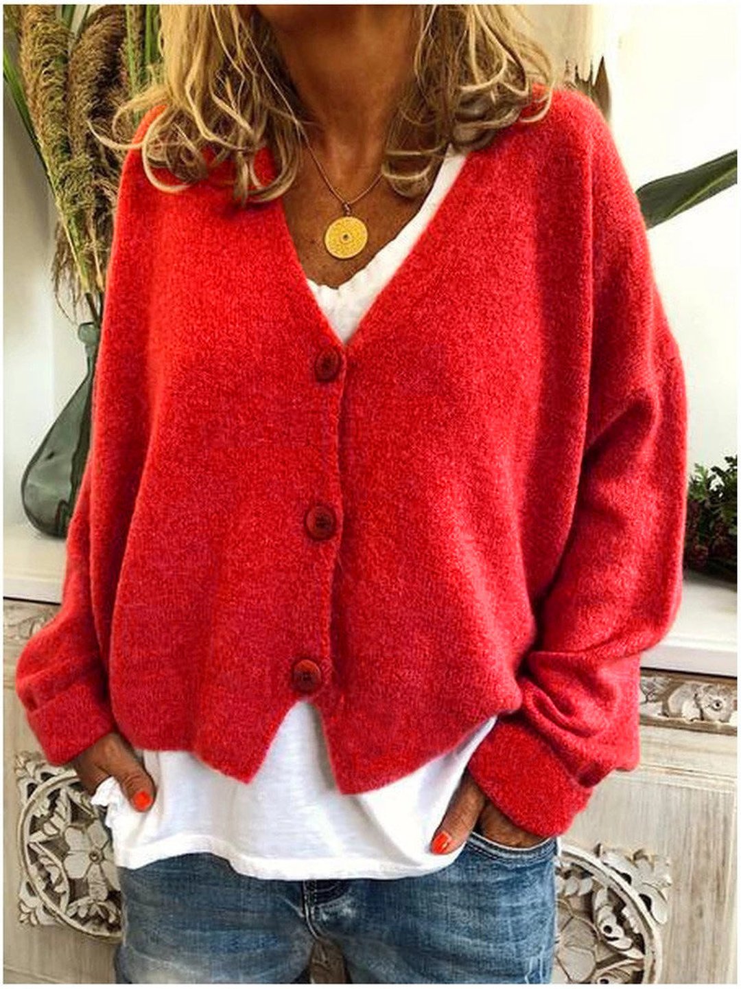 Women's Classic Draped Knit Layering Cardigan Sweater