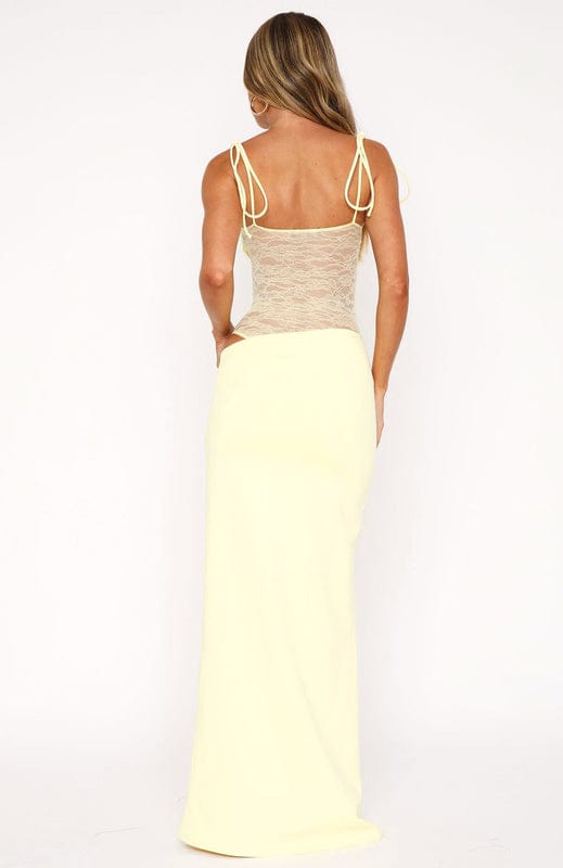 Sleeveless Lace Maxi Dress