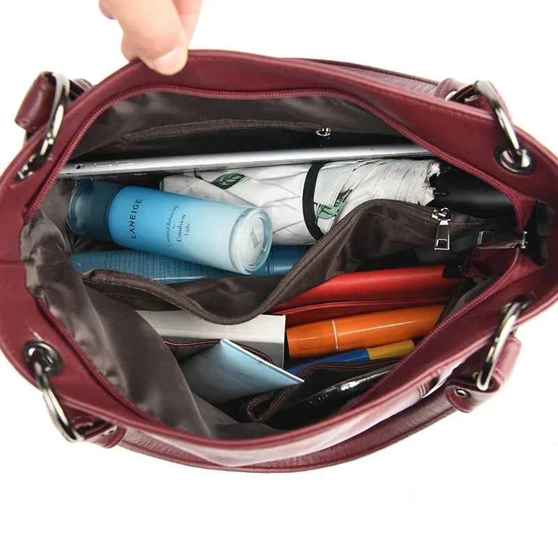 Structured Vegan Leather Handbag