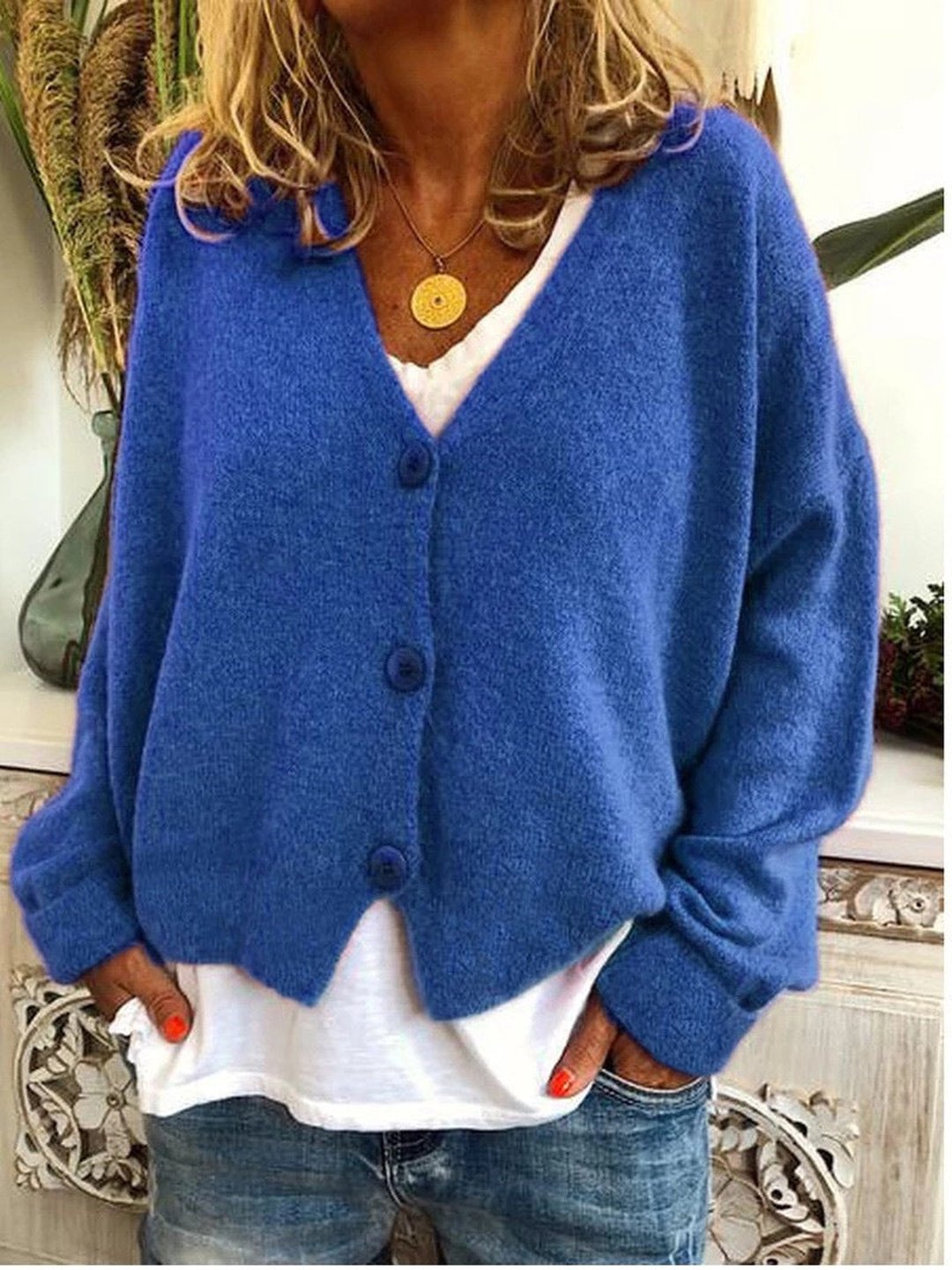 Women's Classic Draped Knit Layering Cardigan Sweater