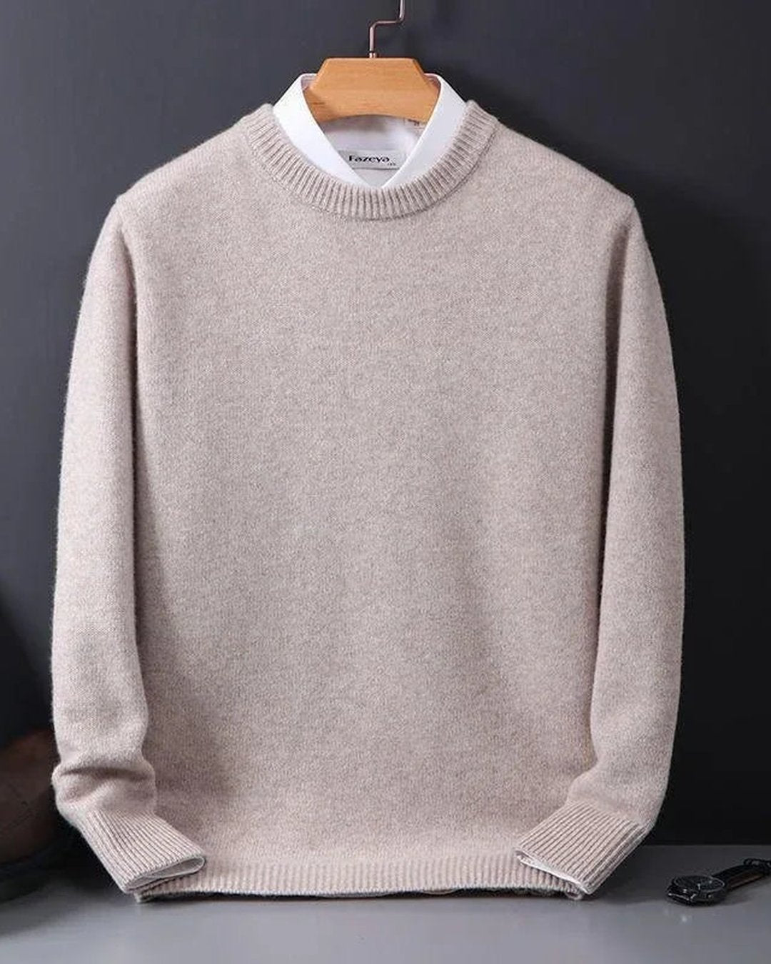 Men's Merino Crewneck Pullover Sweater Comfort Fit