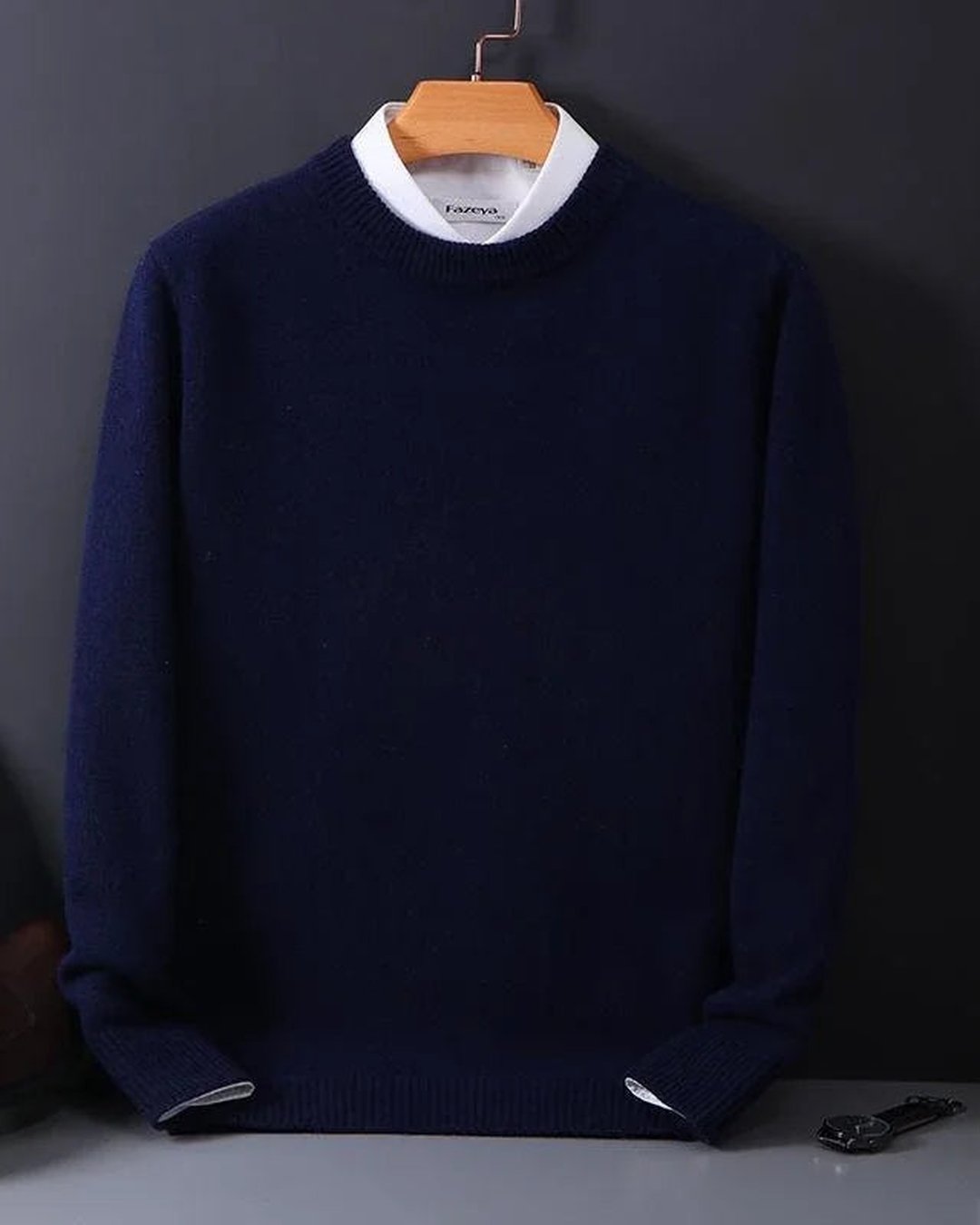 Men's Merino Crewneck Pullover Sweater Comfort Fit