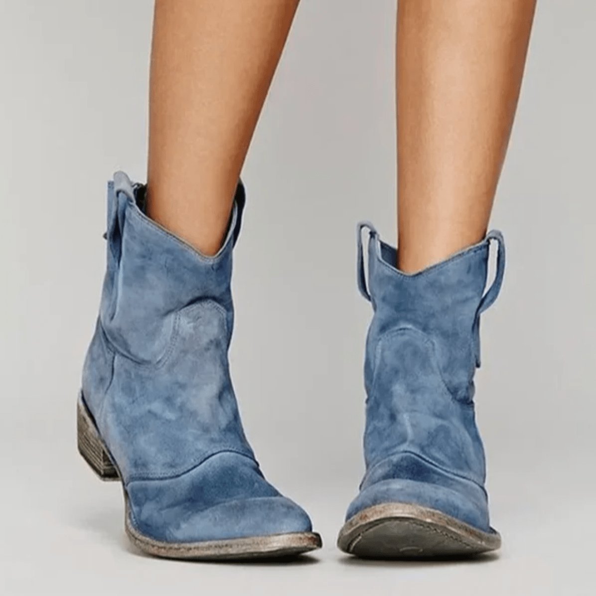 Women's Orthopedic Arch Support Suede Western Ankle Boots