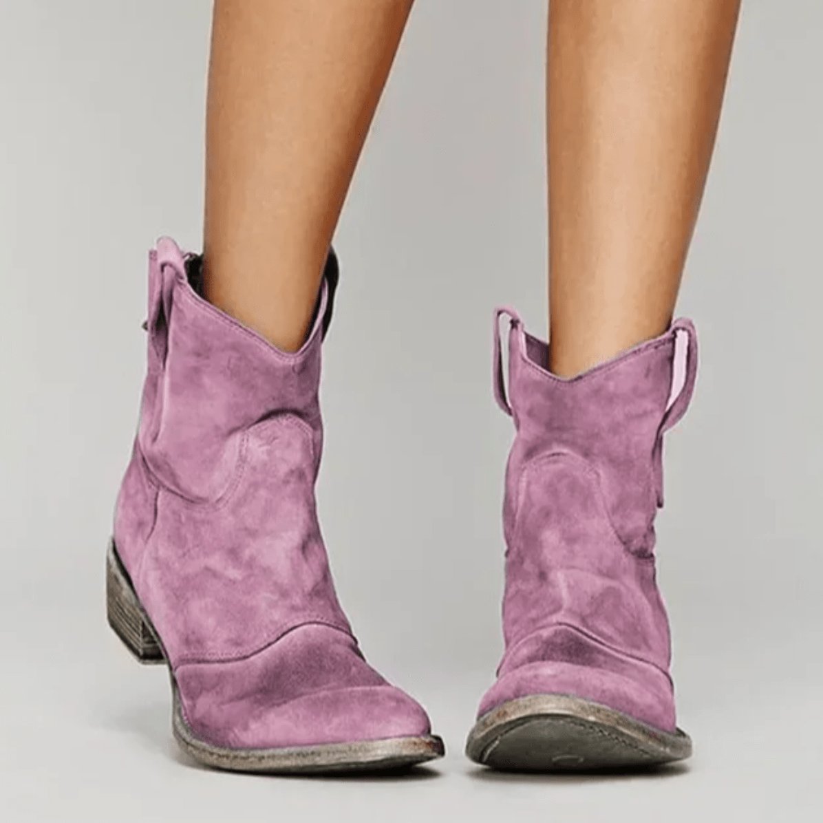 Women's Orthopedic Arch Support Suede Western Ankle Boots