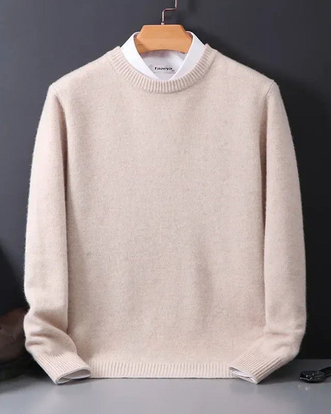 Men's Merino Crewneck Pullover Sweater Comfort Fit