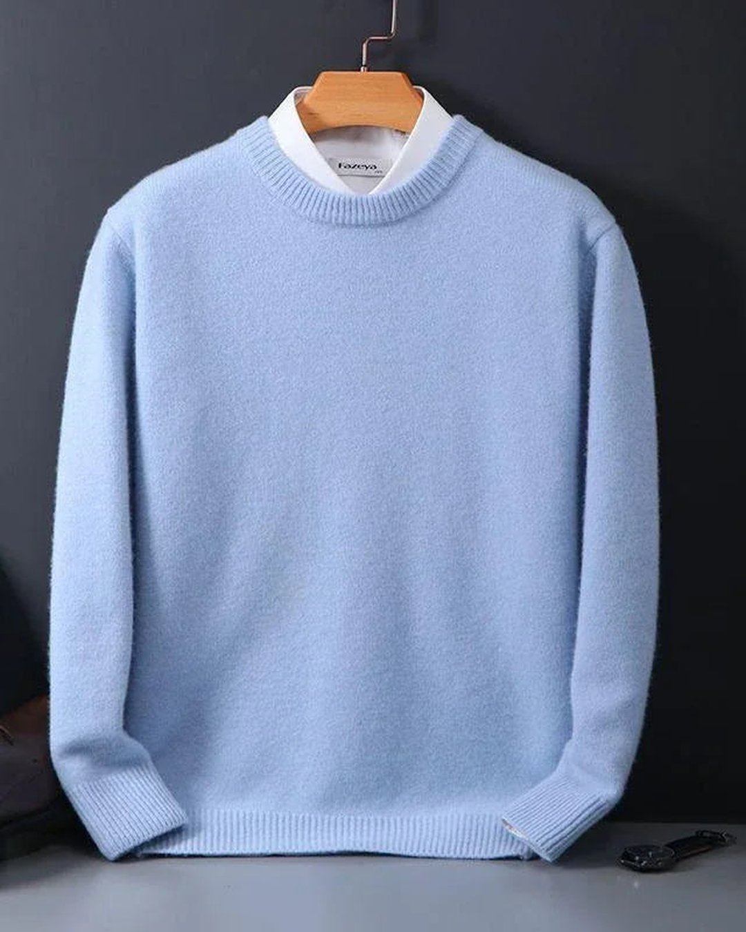 Men's Merino Crewneck Pullover Sweater Comfort Fit
