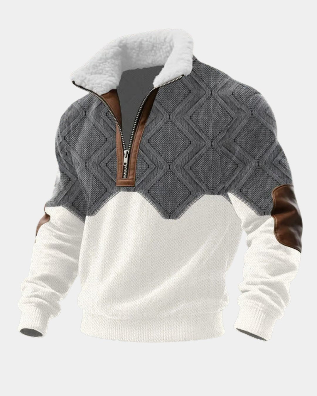 Men's Soft Knit Quarter Zip Sweater Modern Fit