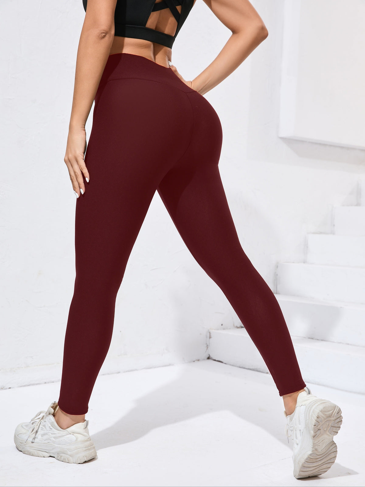 Women's Warm Fleece Lined Stretch Leggings Flexible Fit