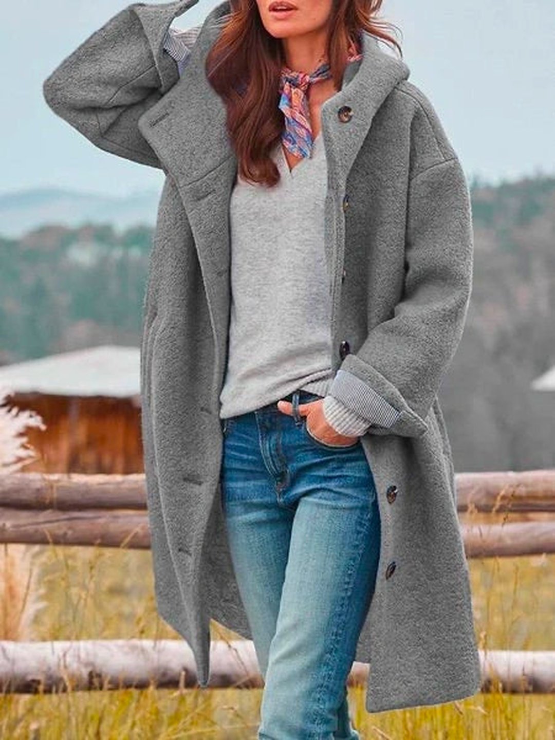 Women's Lightweight Hooded Winter Coat Tailored Fit