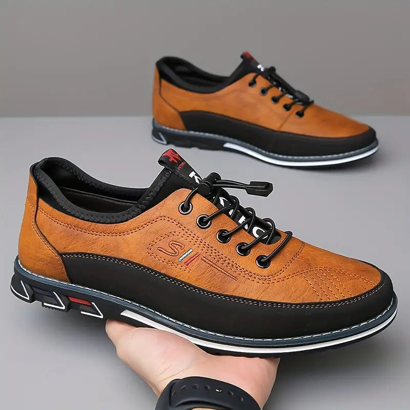 Men's Handcrafted Vegan Leather Lace Up Oxford Shoes