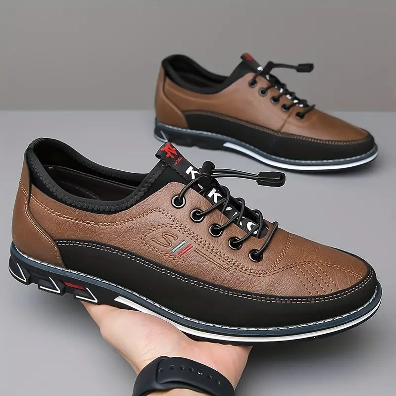 Men's Handcrafted Vegan Leather Lace Up Oxford Shoes