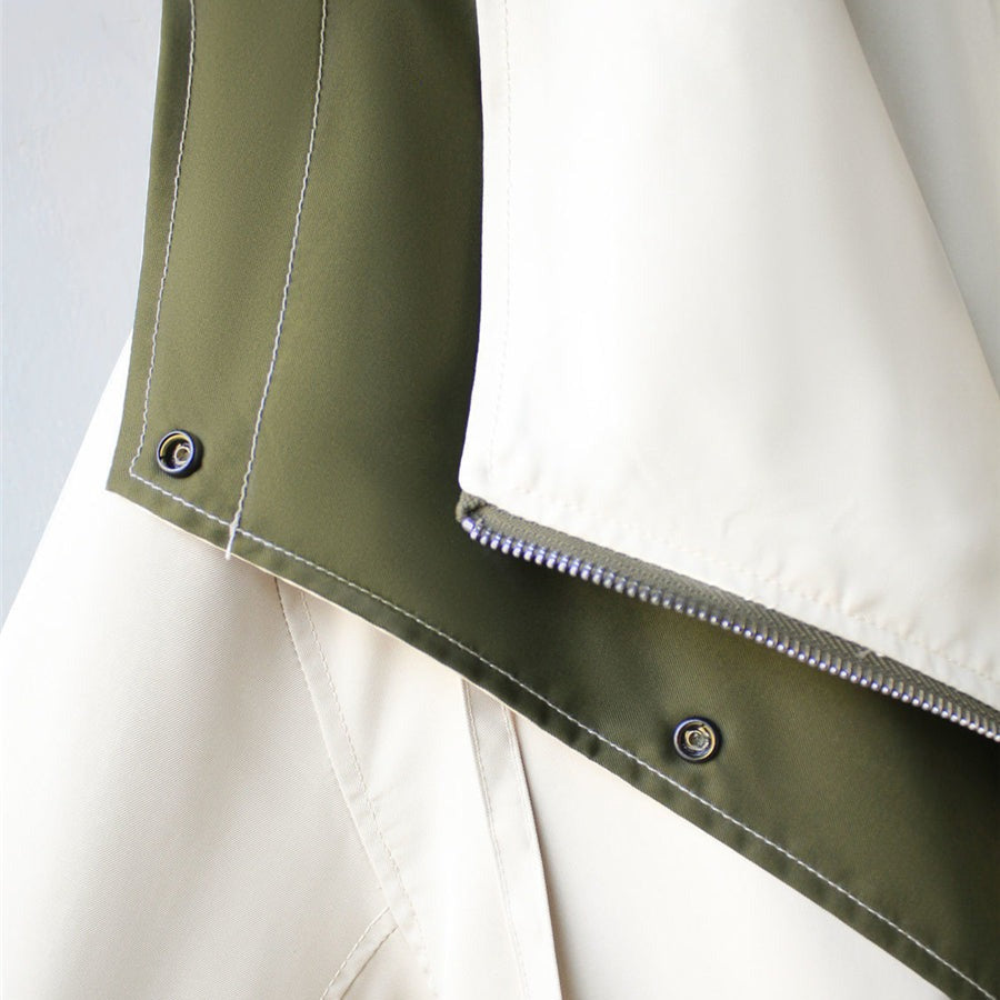 Claire | Trench Coat with Hood and Drawstring Waist