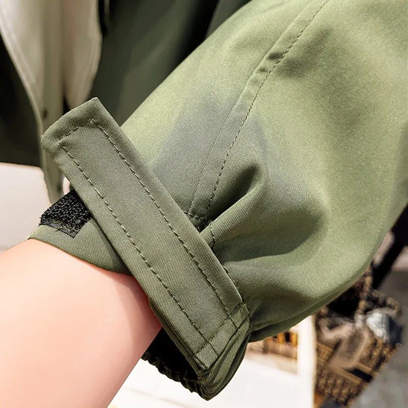 Claire | Trench Coat with Hood and Drawstring Waist