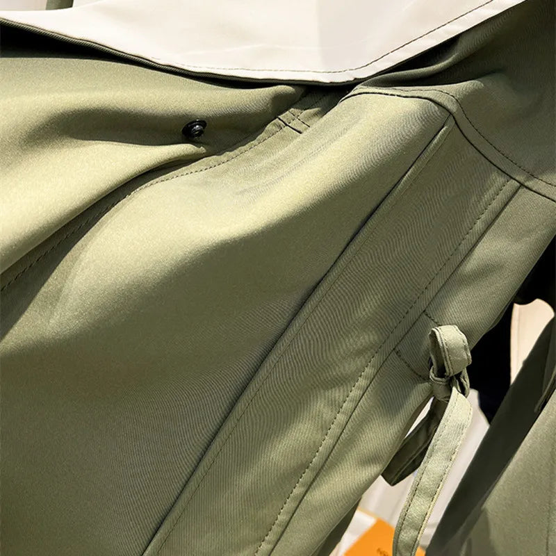 Claire | Trench Coat with Hood and Drawstring Waist