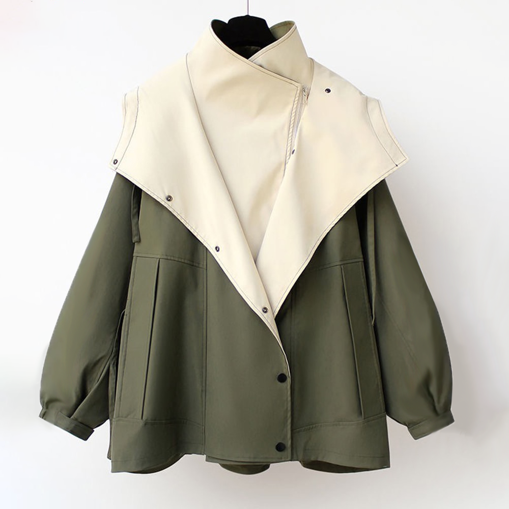 Claire | Trench Coat with Hood and Drawstring Waist