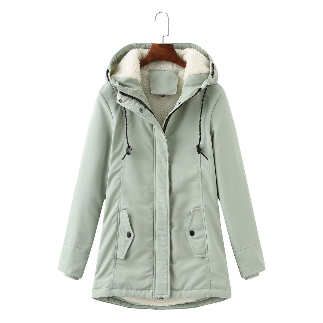 Women's Insulated Hooded Cold Weather Parka Coat