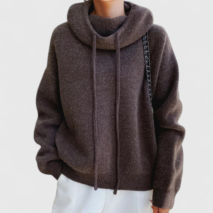 Virginia - Cozy Knit Hoodie