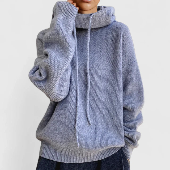 Virginia - Cozy Knit Hoodie