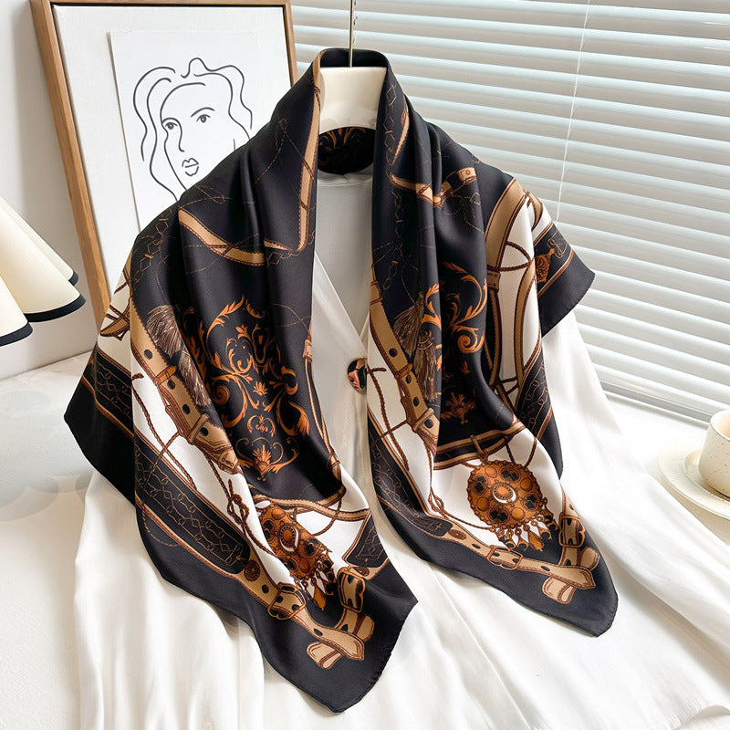 Baroque Print Silk Scarf